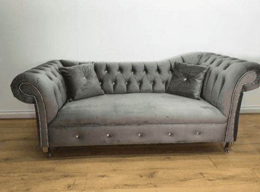 Aria French Style Plush Velvet Sofa