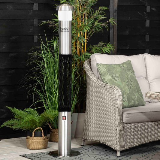 Outdoor Patio Heater LED Light And Bluetooth Speaker
