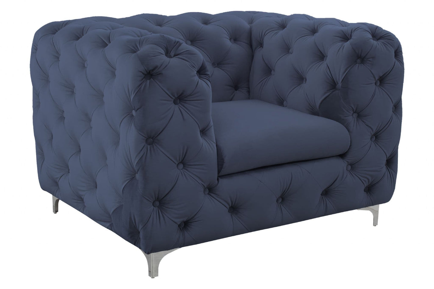 Sophia Navy Blue 3+2+1 Seater Sofa Set Living Room Furniture
