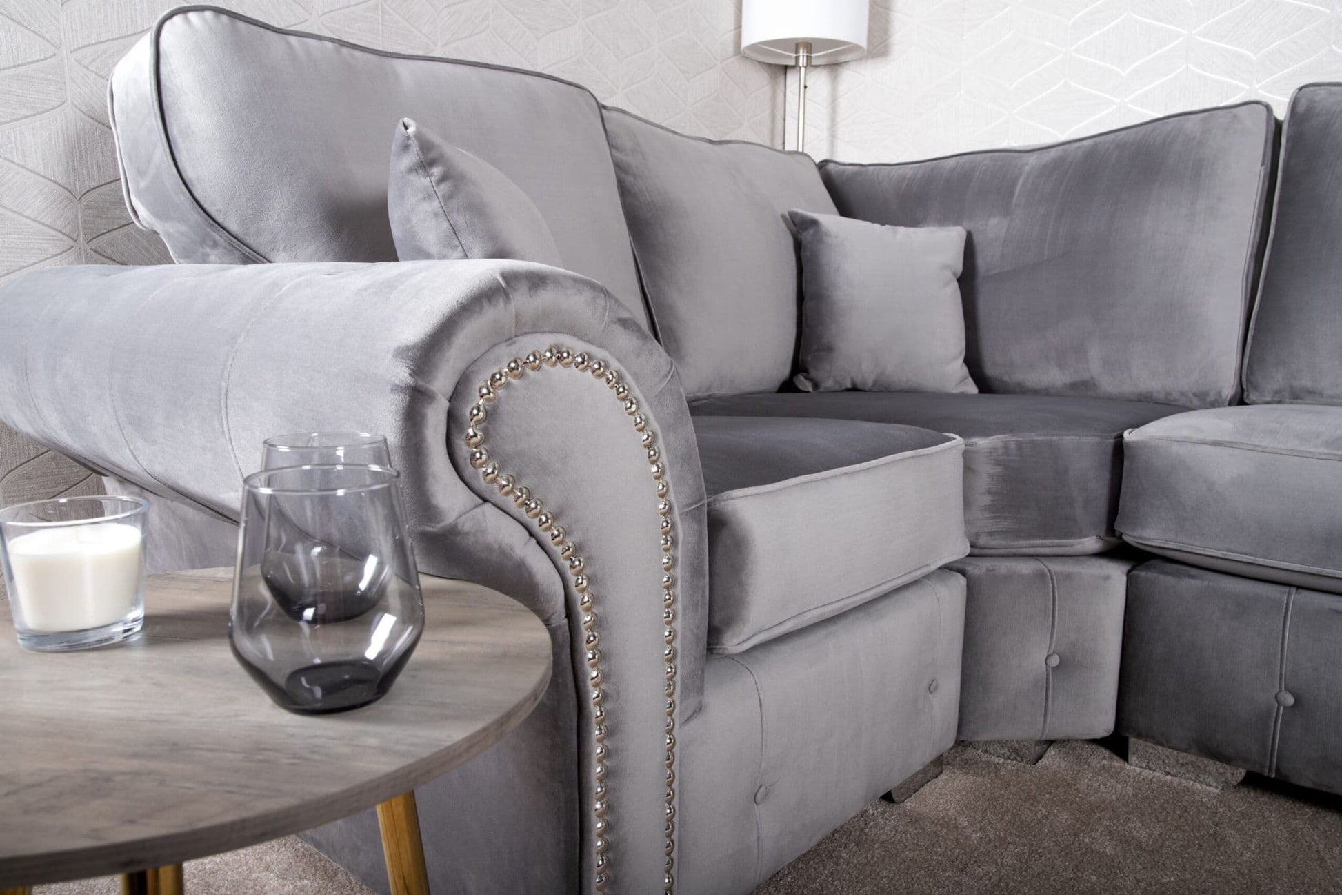 Winwood Corner Sofa Plush Grey