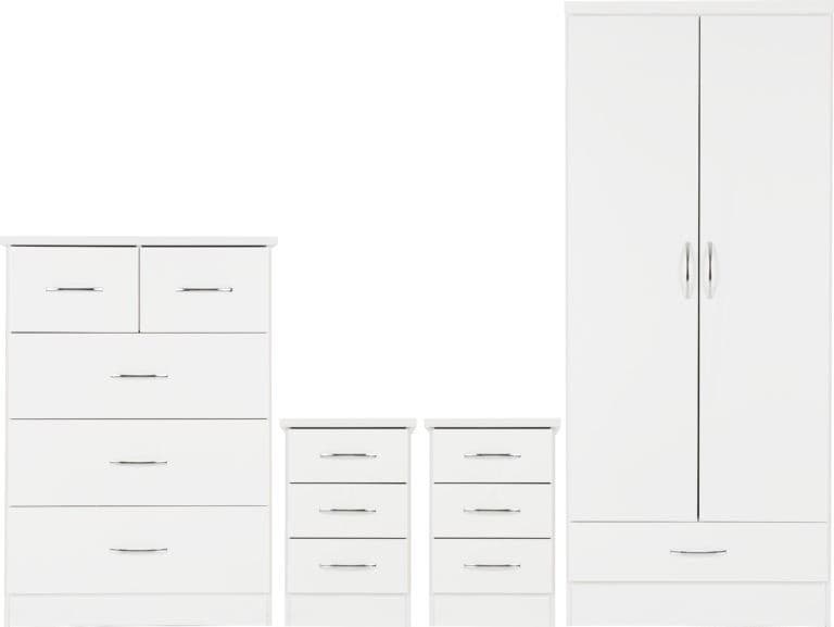 2 Door 1 Drawer Wardrobe Bedroom Set