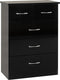 3 Door 2 Drawer Mirrored Wardrobe Bedroom Set