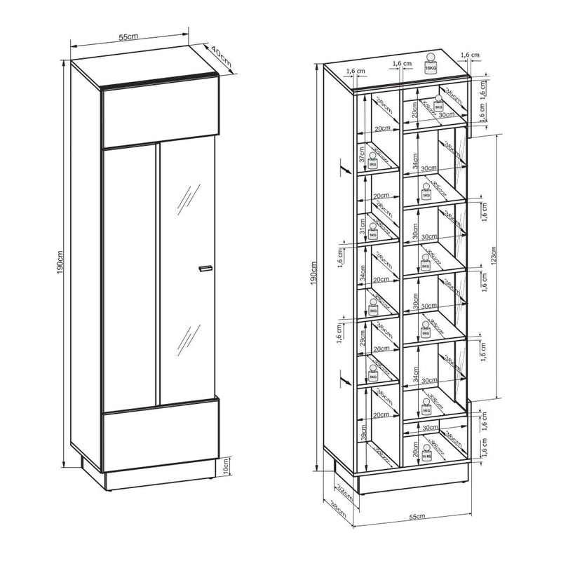 Sensis VAII Wall Entertainment Unit - Italiancityfurniture