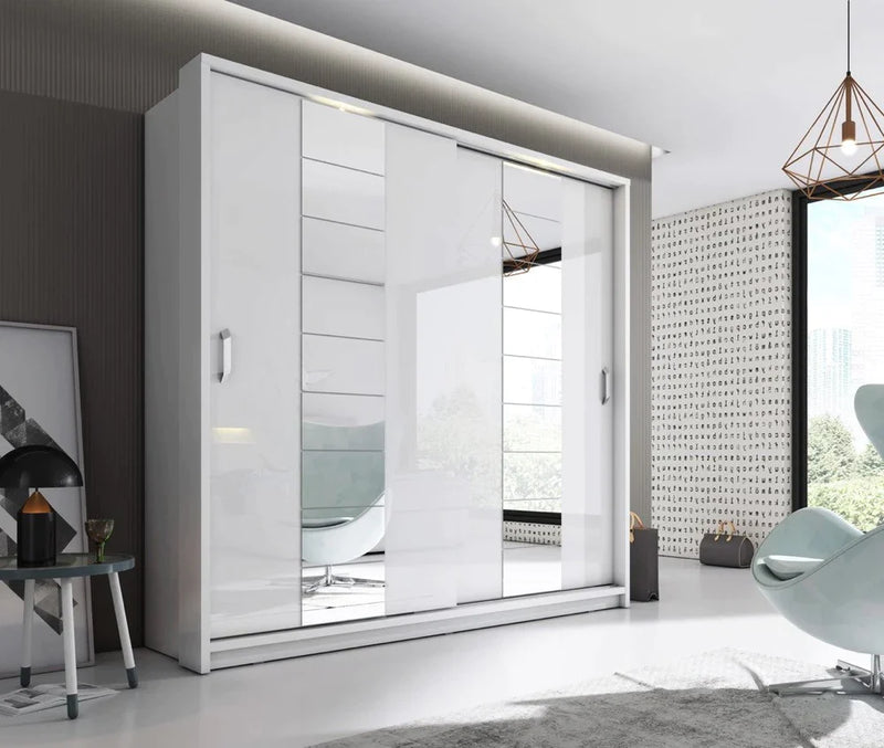 Sliding Door Wardrobe 220cm - Italiancityfurniture