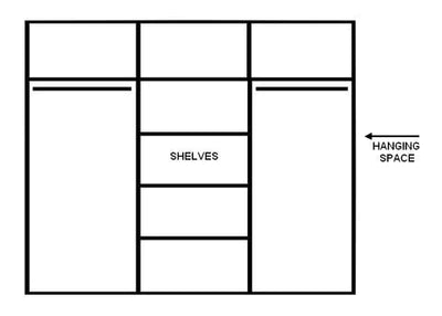 AR-02 Sliding Door Wardrobe 250cm - Italiancityfurniture