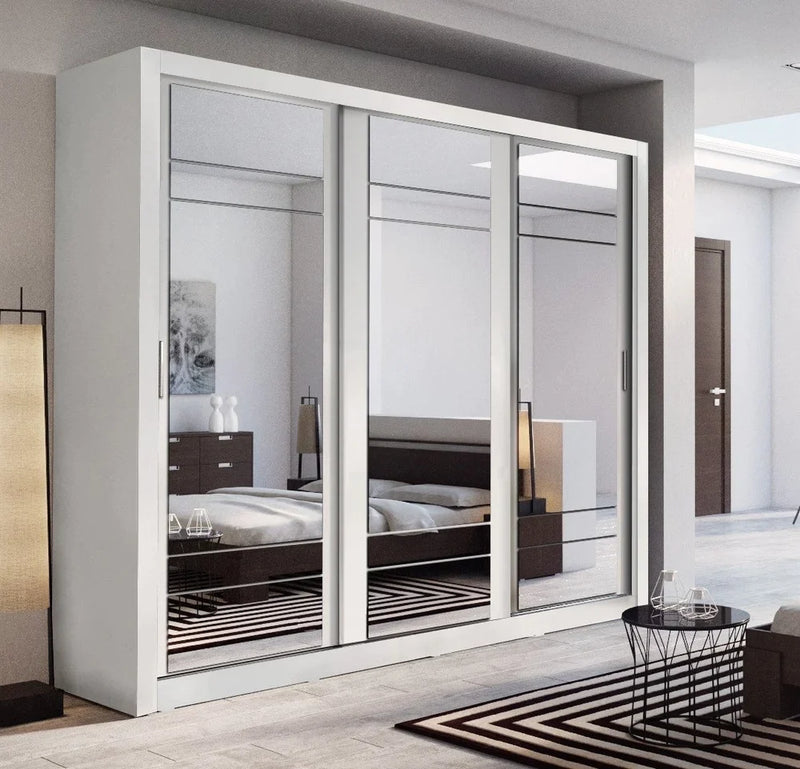 AR-02 Sliding Door Wardrobe 250cm - Italiancityfurniture