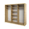 AR-02 Sliding Door Wardrobe 250cm - Italiancityfurniture