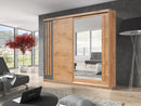 Effect 2 Sliding Door Wardrobe 200cm - Italiancityfurniture