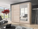 Effect 2 Sliding Door Wardrobe 200cm - Italiancityfurniture