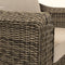 Inde 3 Seater Sofa with 2 Armchairs and Coffee Table in Brown Rattan - Italiancityfurniture