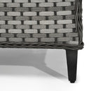 Islyea | 3 Seater Sofa with 2 Armchairs and Coffee Table in Grey Rattan - Italiancityfurniture