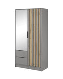 Nelly Hinged Door Wardrobe 105cm - Italiancityfurniture