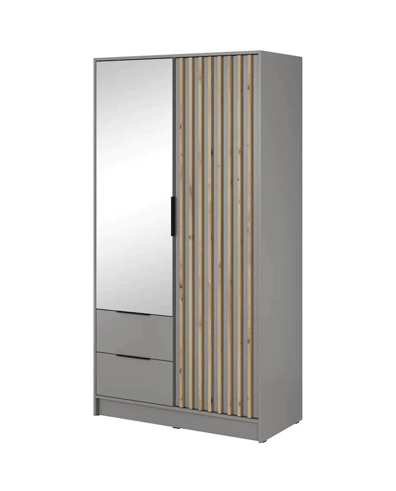 Nelly Hinged Door Wardrobe 105cm - Italiancityfurniture