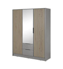 Nelly Hinged Door Wardrobe 155cm - Italiancityfurniture