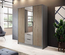 Nelly Hinged Door Wardrobe 155cm - Italiancityfurniture