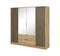 Nelly Hinged Door Wardrobe 206cm - Italiancityfurniture