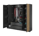 Nelly Hinged Door Wardrobe 206cm - Italiancityfurniture