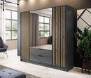 Nelly Hinged Door Wardrobe 206cm - Italiancityfurniture