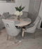 Sentaya Round 4 Seater Marble Dining Set - Italiancityfurniture