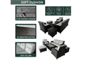 Rattan Garden Furniture Set Patio 6 Seater Sofa Chair Stools Table Storage box - Italiancityfurniture