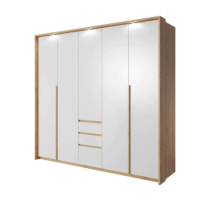 Xelo Hinged Door Wardrobe 225cm - Italiancityfurniture