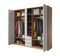 Xelo Hinged Door Wardrobe 225cm - Italiancityfurniture