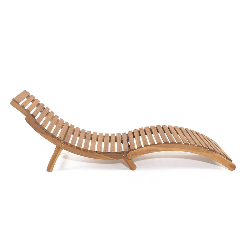 Acacia Wave Sun Lounger