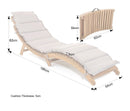 Acacia Wave Sun Lounger