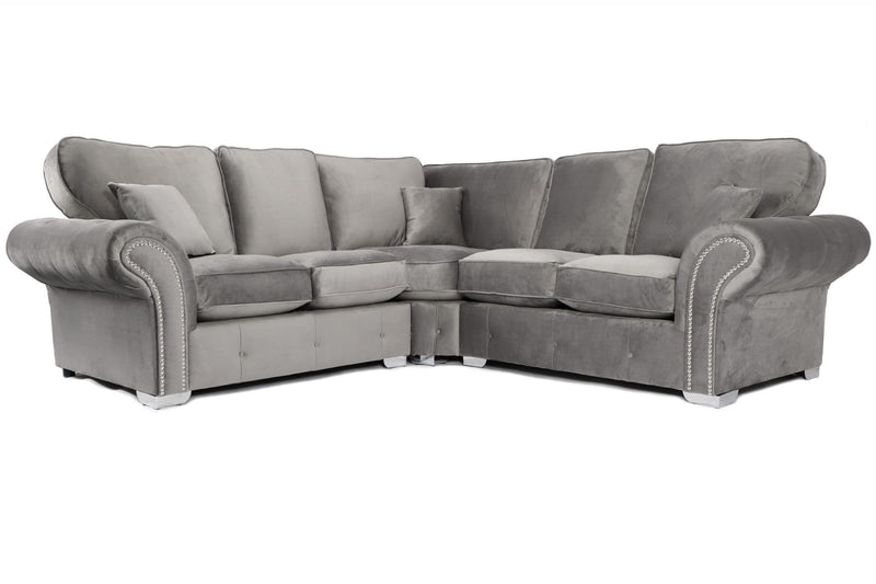 Arkwood Large Corner Sofa Plush Grey