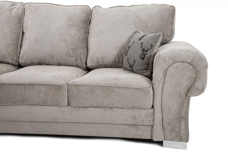 Aslan Full Back Corner Sofa Mink