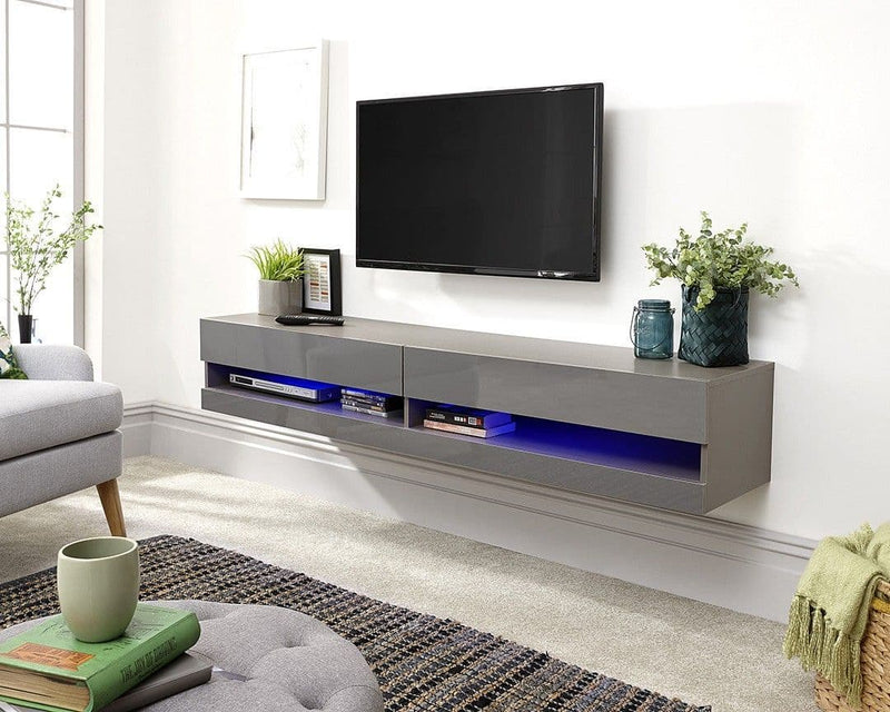 Axel Wall Mounted Tv Unit Grey