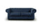 Axelle 2 Seater Sofa Bed Navy Blue