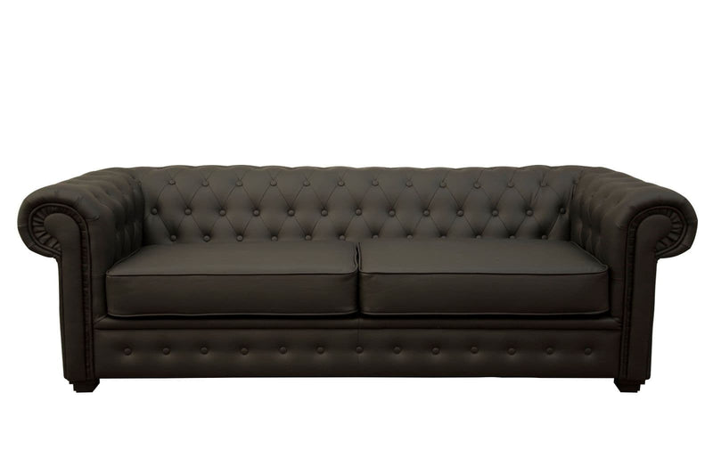 Axelle Faux Leather Sofa Bed Black