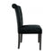 Black Crushed Velvet Chair