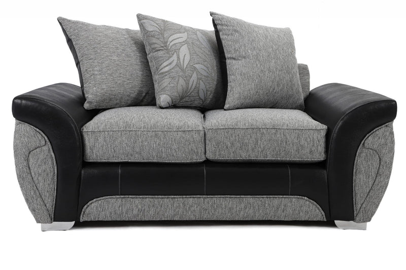 Celeste Fabric Sofa Black/Silver