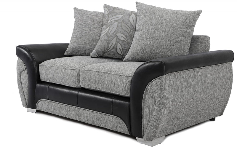 Celeste Fabric Sofa Black/Silver