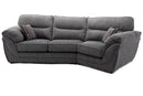 Chadwick Full Back  Angled Corner Sofa Grey