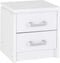 Charles 2 Drawer Bedside White