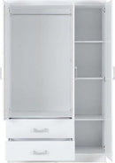 Charles 3 Door 2 Drawer Mirrored Wardrobe