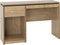 Charles Computer Desk Oak Effect Veneer With Walnut Trim