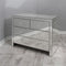 Clear Mirrored 4 Drawer Chest