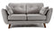 Holland 3+2 Seater Sofa Set Plush Silver