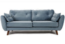 Holland 3+2 Seater Sofa Set Plush Sky