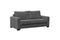 Jersey 3 Seater Sofa Bed With Foam Mattress Graphite