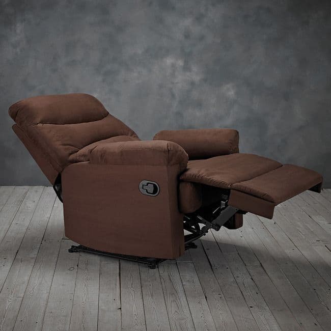 Laze Recliner Armchair Brown