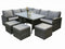 Lias 9 Seater Rattan Corner Sofa Set