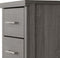 Lisbon 3 Drawer Bedside Chest Black Wood Grain