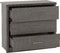 Lisbon 3 Drawer Chest Black Wood Grain