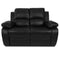 Milan Recliner 3+2 Seater Sofa Black