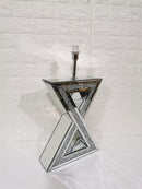 Mirrored Lamp Stand Only